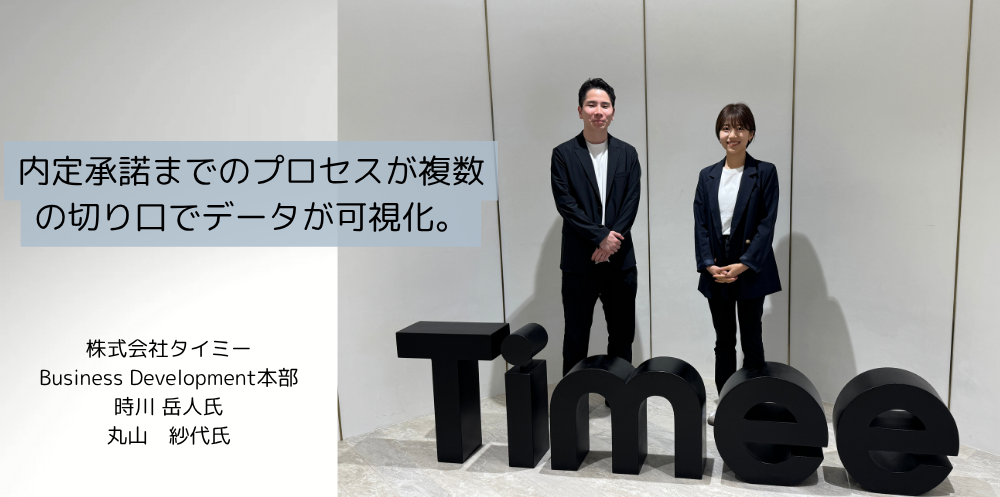 PORTERS導入により、内定承諾までのプロセスが複数の切り口でデータが可視化。
ボトルネックが浮き彫りになり課題把握の時間が短縮化。