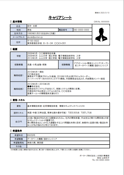 人材ビジネス向けテンプレートダウンロード 人材紹介 人材派遣向け管理システム Hrビジネスクラウド